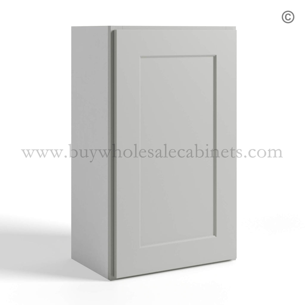 Dorian Gray Shaker Single Door Wall Cabinet 30″H – 12″D