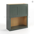 Green Shaker Microwave Wall Cabinet