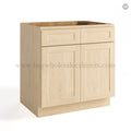 Unfinished Shaker Base Cabinet Two Door/Two Drawers