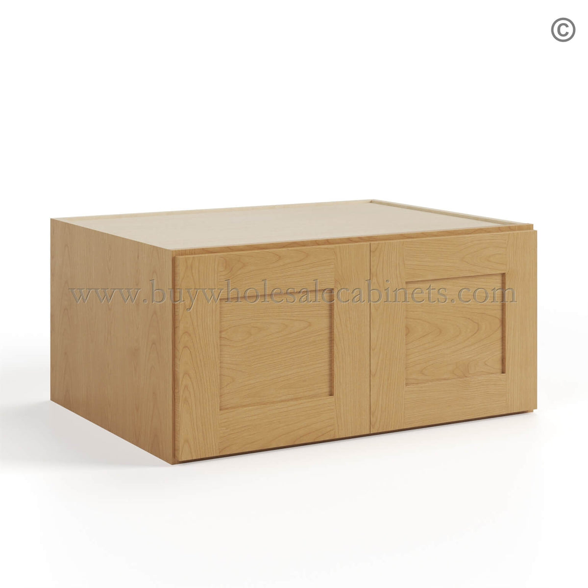 Treasure Chest Shaker 30″ W Refrigerator Wall Cabinet 24″ Deep