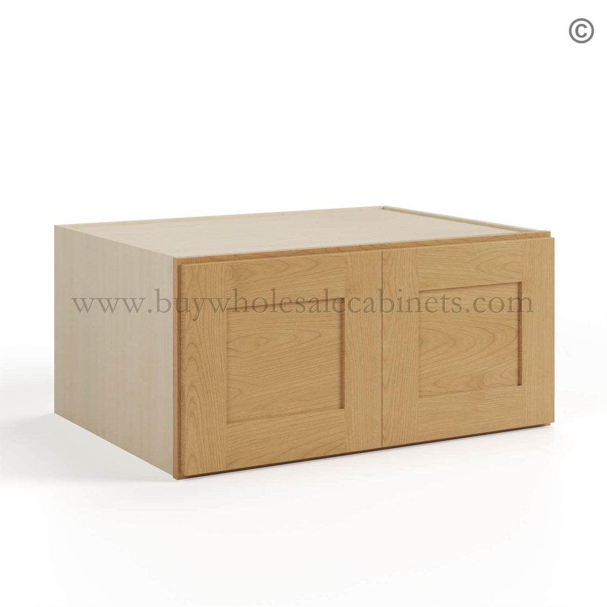 Treasure Chest Shaker 30″ W Refrigerator Wall Cabinet 24″ Deep