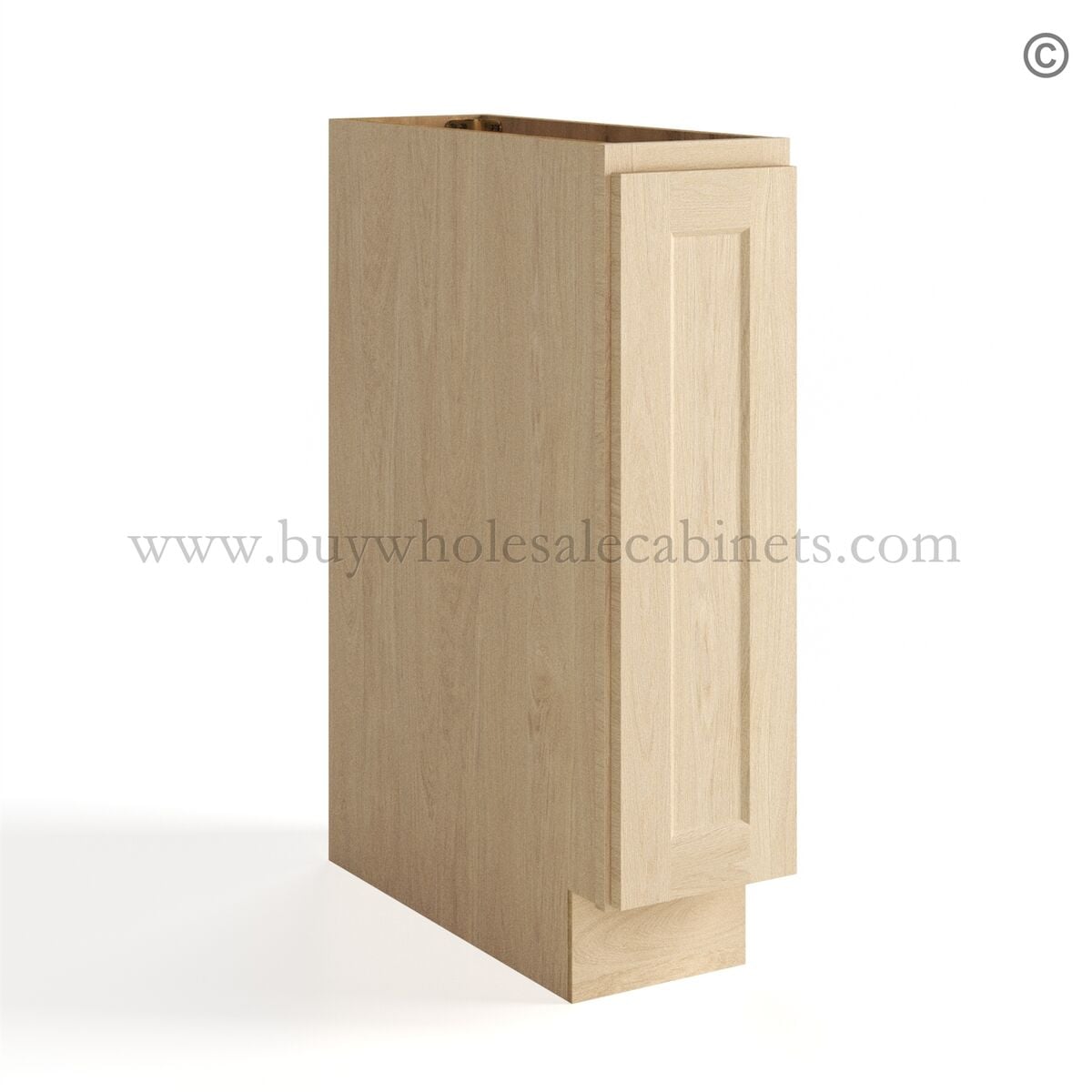 Unfinished Shaker Base Spice Rack Cabinet