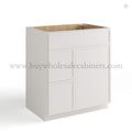 Dove White Slim Shaker Vanity Combo with Drawers