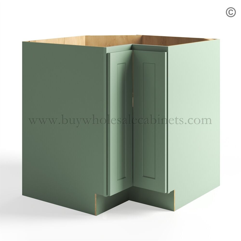 Jade Green Shaker Easy Reach Base Cabinet