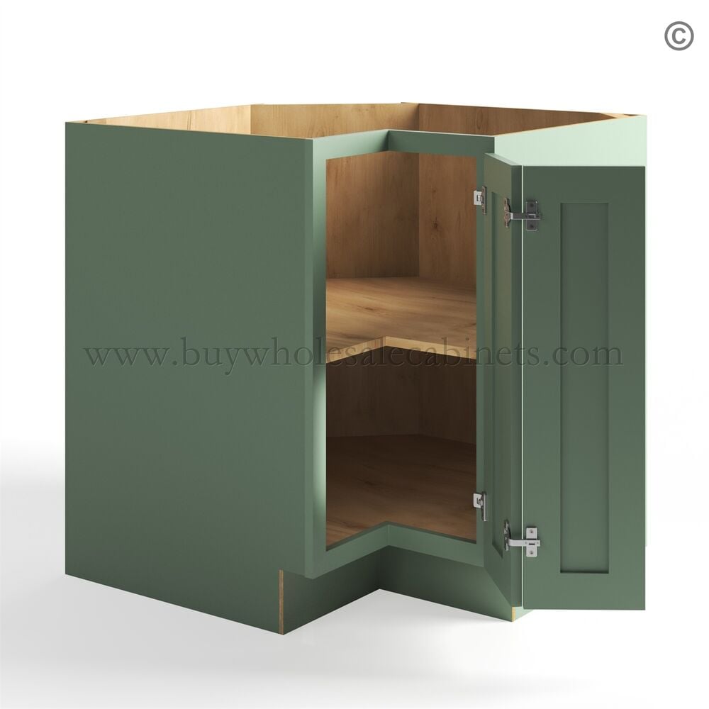 Jade Green Shaker Easy Reach Base Cabinet