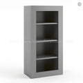 Frameless Graphite Gray Wall Mullion Door – 1 Door 3 Shelves – Glass And Clips Not Included.