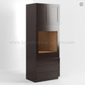 Shaker Espresso 33″ W Oven Pantry Cabinet with Three Drawers