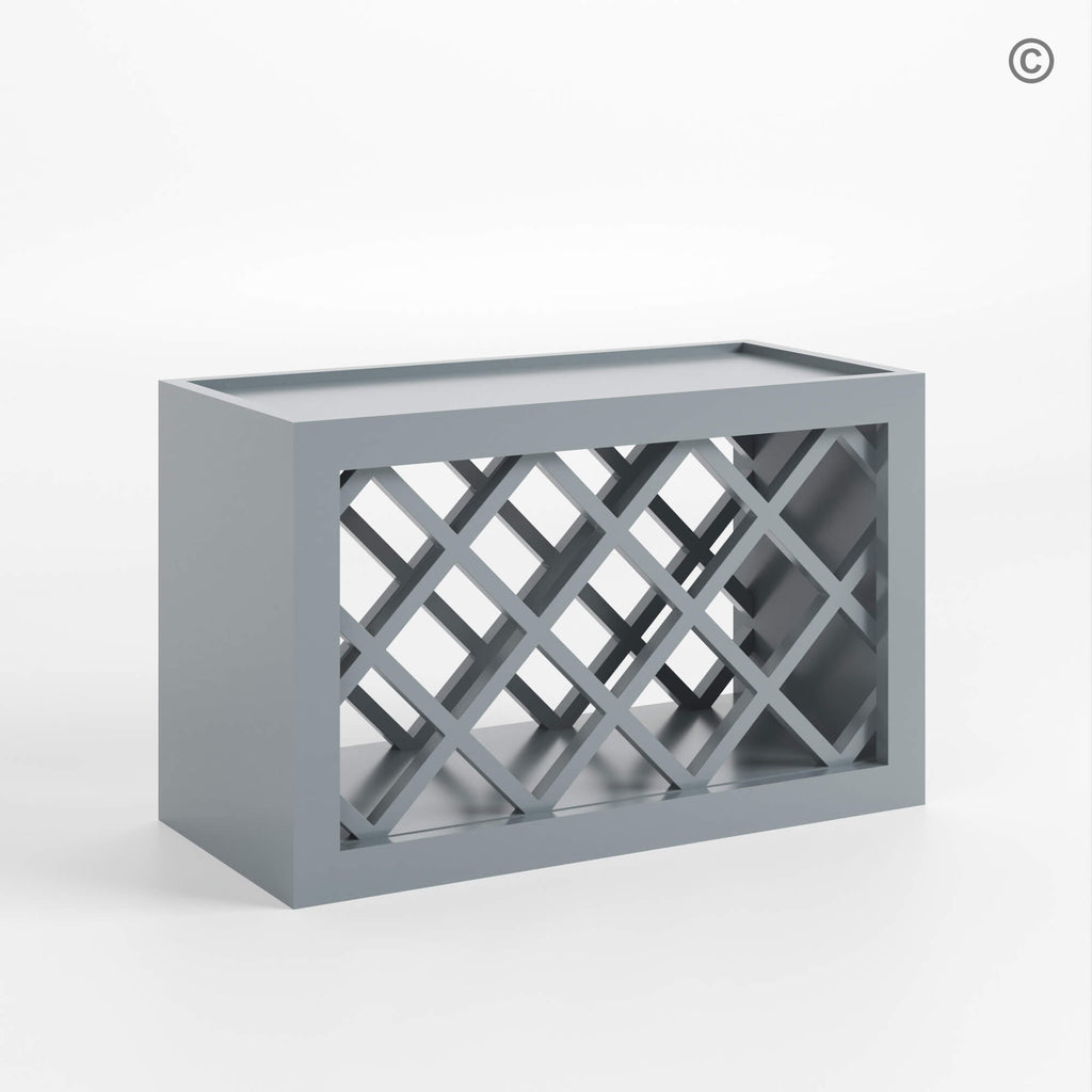 Gray Shaker Wine Rack