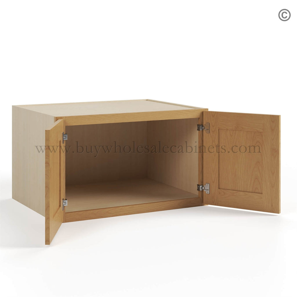 Treasure Chest Shaker 33″ W Refrigerator Wall Cabinet 24″ Deep