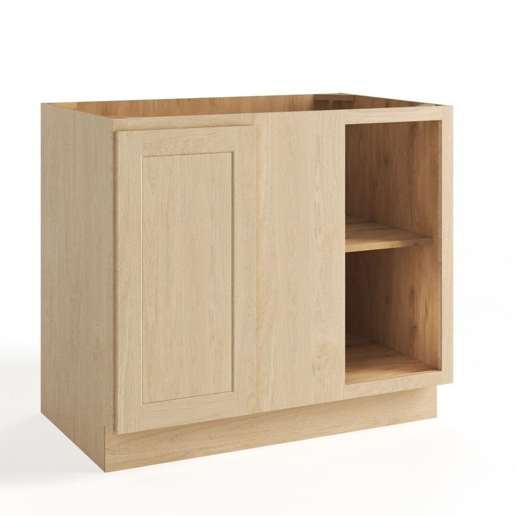 Unfinished Shaker Base Blind Corner Cabinet
