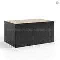 Black Shaker 36″ W Refrigerator Wall Cabinet 24″ Deep