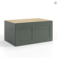 Green Shaker 36″ W Refrigerator Wall Cabinet 24″ Deep