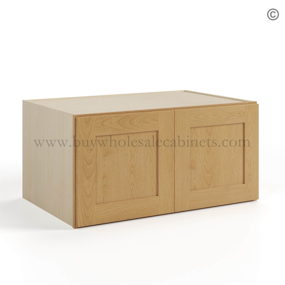 Treasure Chest Shaker 36″ W Refrigerator Wall Cabinet 24″ Deep