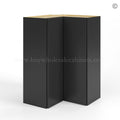 Slim Black Shaker Easy Reach Wall Cabinet