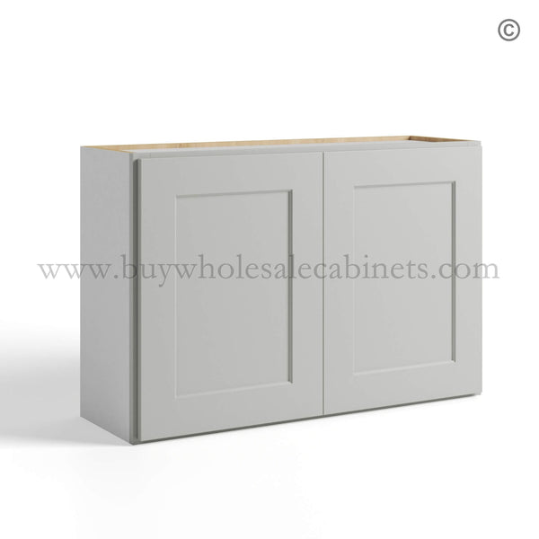 Dorian Gray Shaker Double Door Wall Cabinet – 24″D