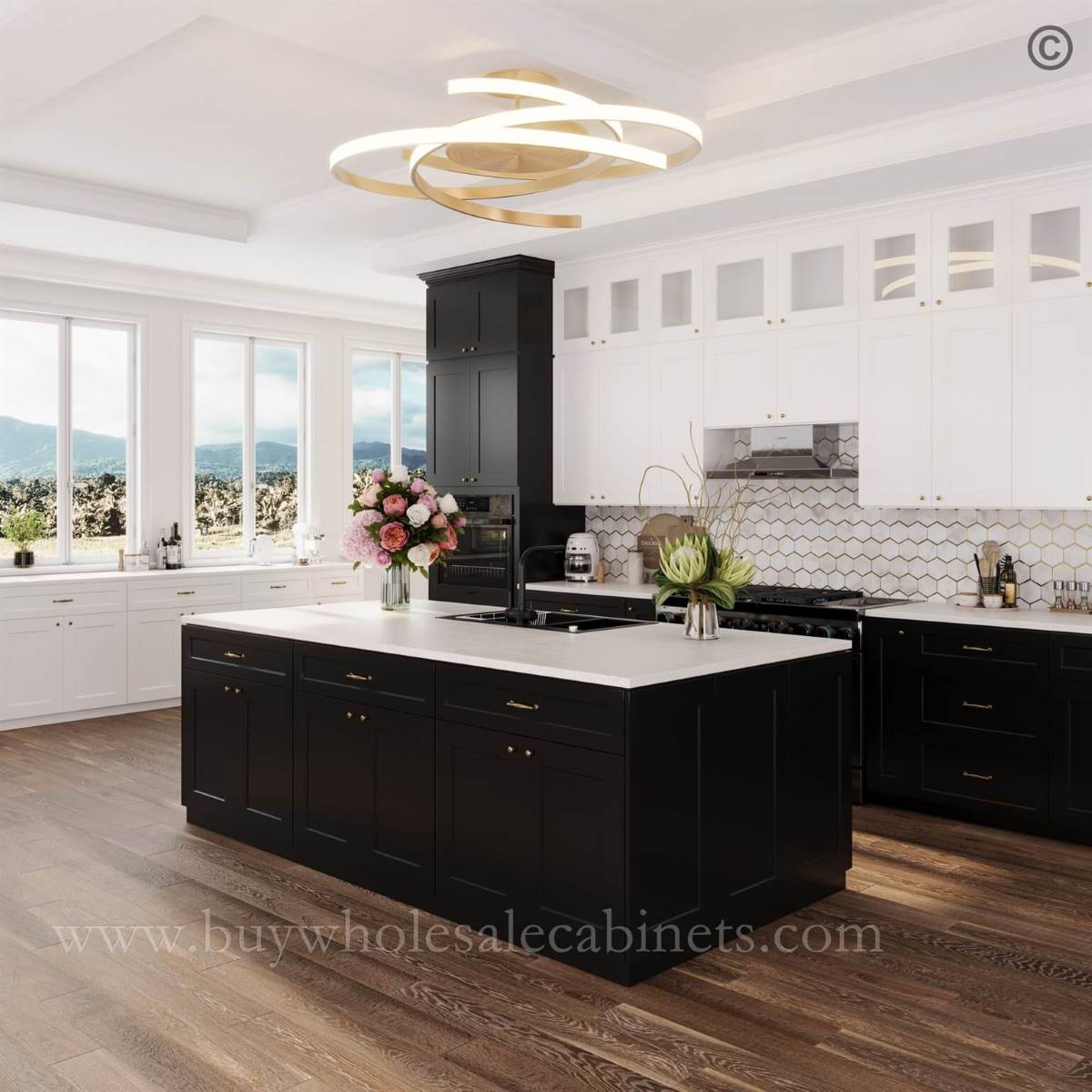 Black Shaker Floating Shelf