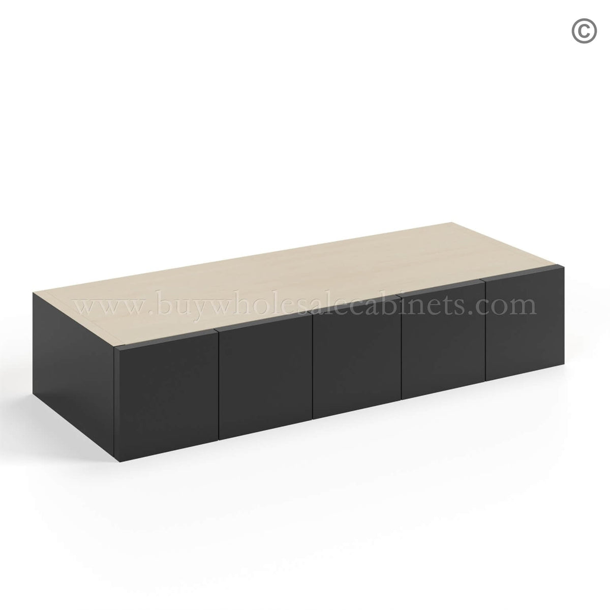 Black Shaker Wall Spice Drawer