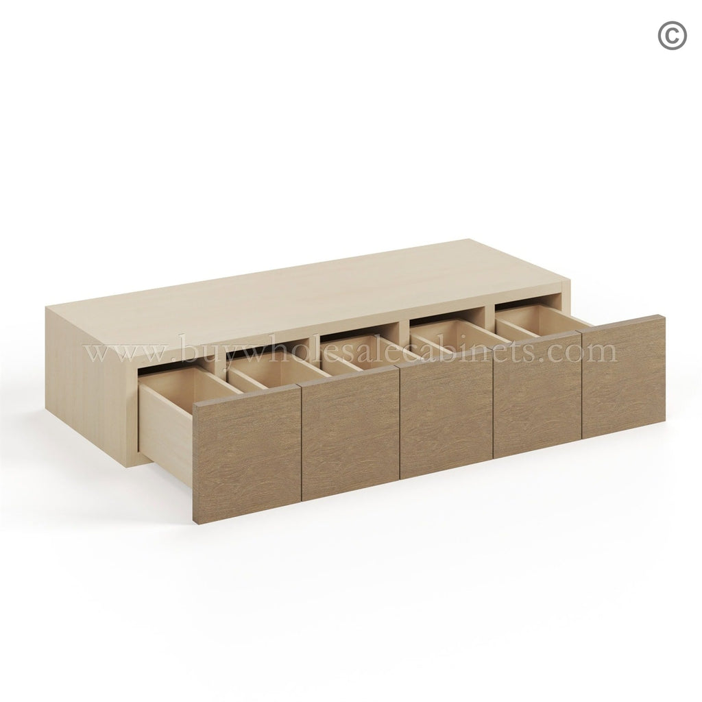 Rustic Wood Shaker Wall Spice Drawer