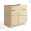 Unfinished Shaker Sink Base Cabinet