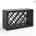 Black Shaker Wine Rack