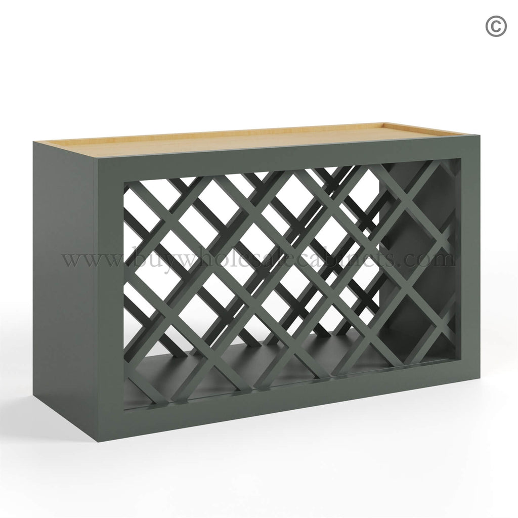Green Shaker Wine Rack