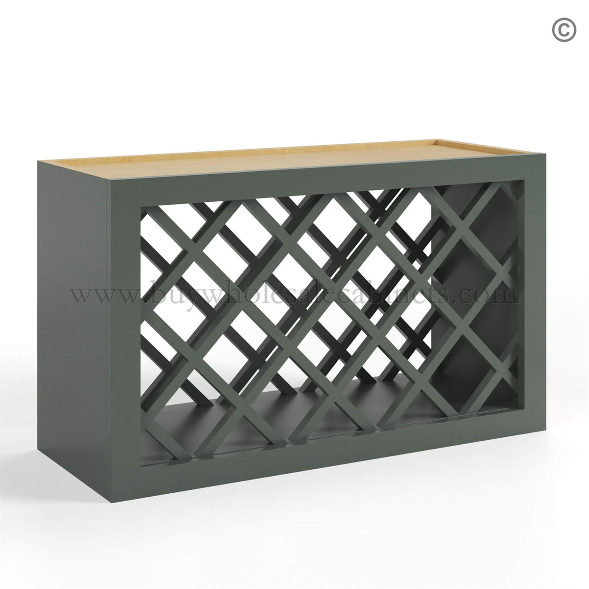 Green Shaker Wine Rack