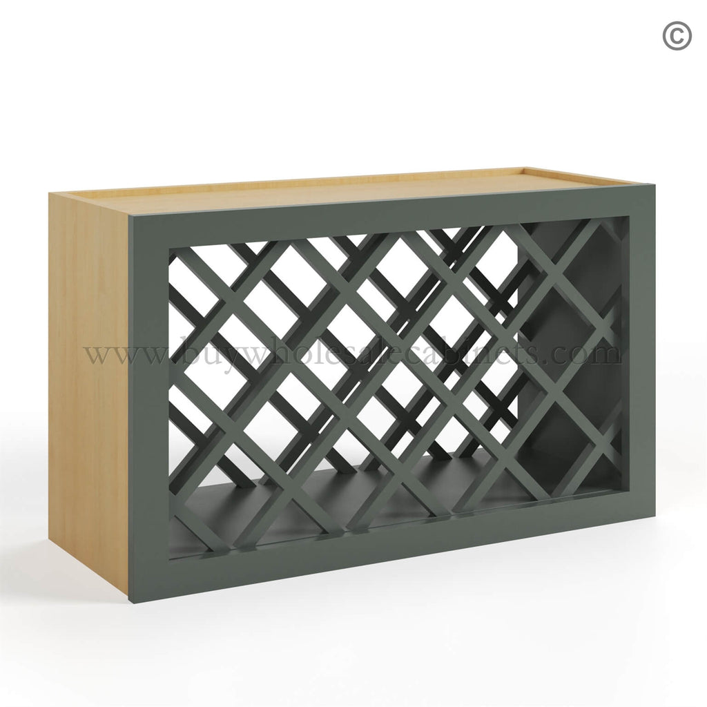 Green Shaker Wine Rack