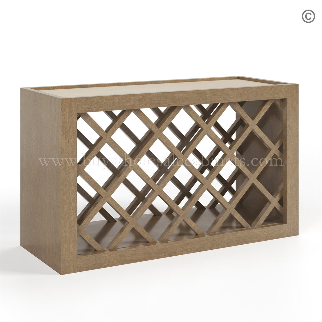 Rustic Wood Shaker Wine Rack