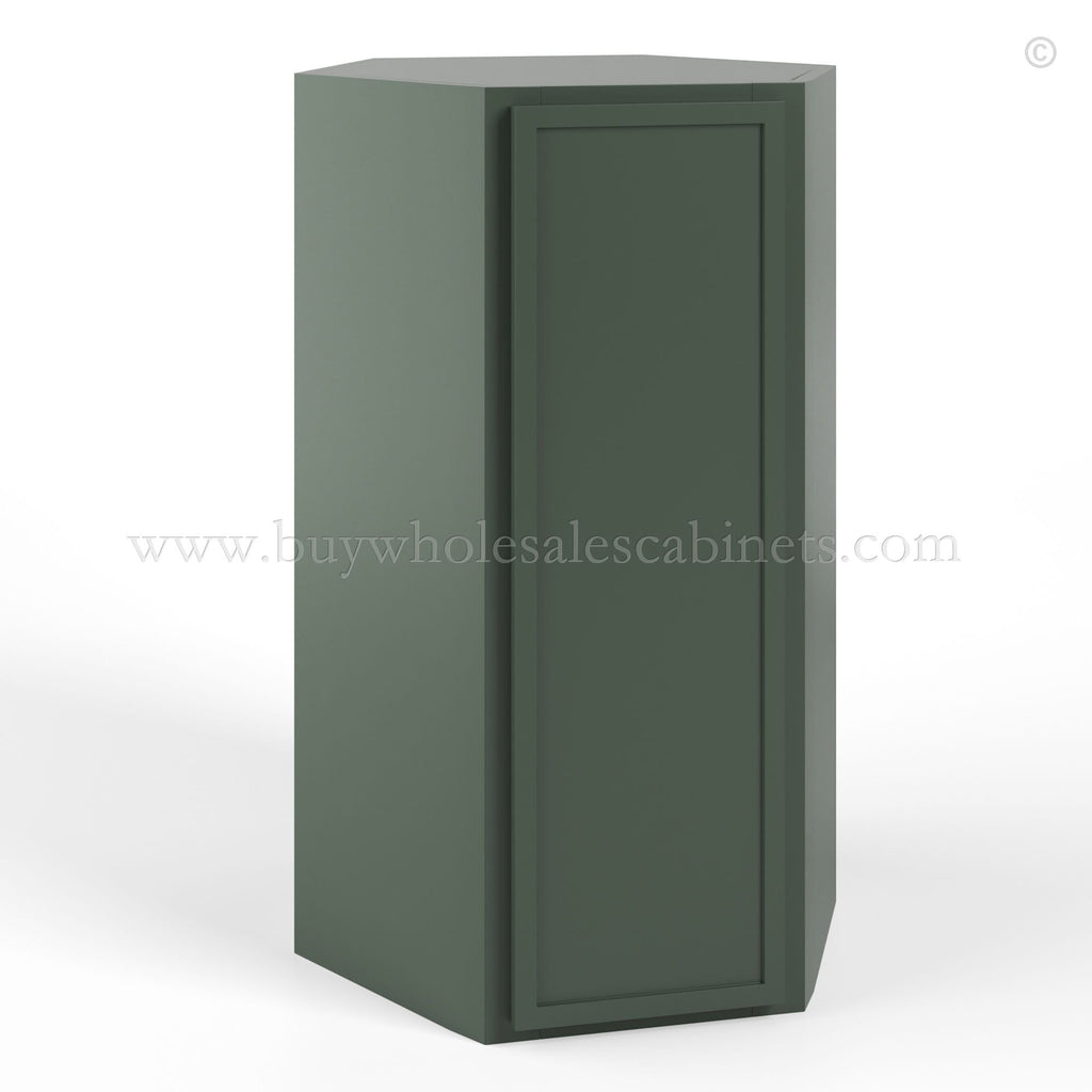 Slim Shaker Green Wall Diagonal Corner 24″W, 12″D