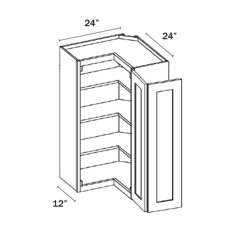 Slim Shaker Green Wall Easy Reach Cabinet