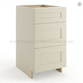 Frameless Ivory White Base Drawer Cabinet – 3 Drawers