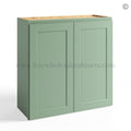 Jade Green Shaker 30″ Wall Cabinet Double Door