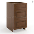 Frameless Classic Chestnut Base Drawer Cabinet – 3 Drawers