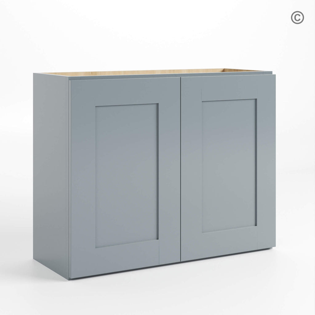 Gray Shaker 24″ H Double Door Wall Cabinet