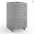 Frameless Graphite Gray Base Drawer Cabinet – 3 Drawers