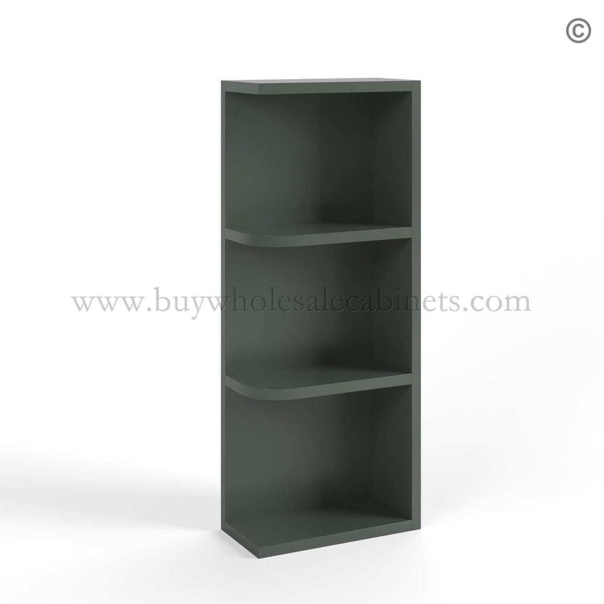 Green Shaker Open End Shelf (Reversible)