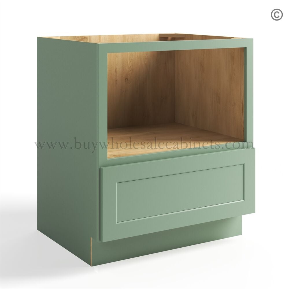 Jade Green Shaker Base Microwave Cabinet