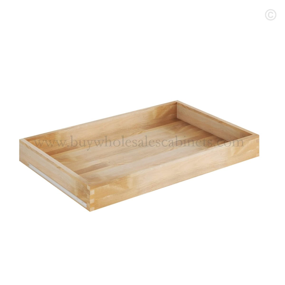 Slim Black Roll Out Tray