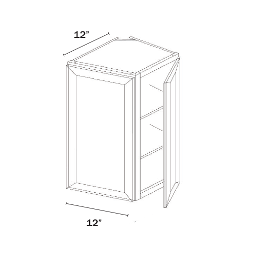 Dorian Gray Shaker Wall End Cabinet