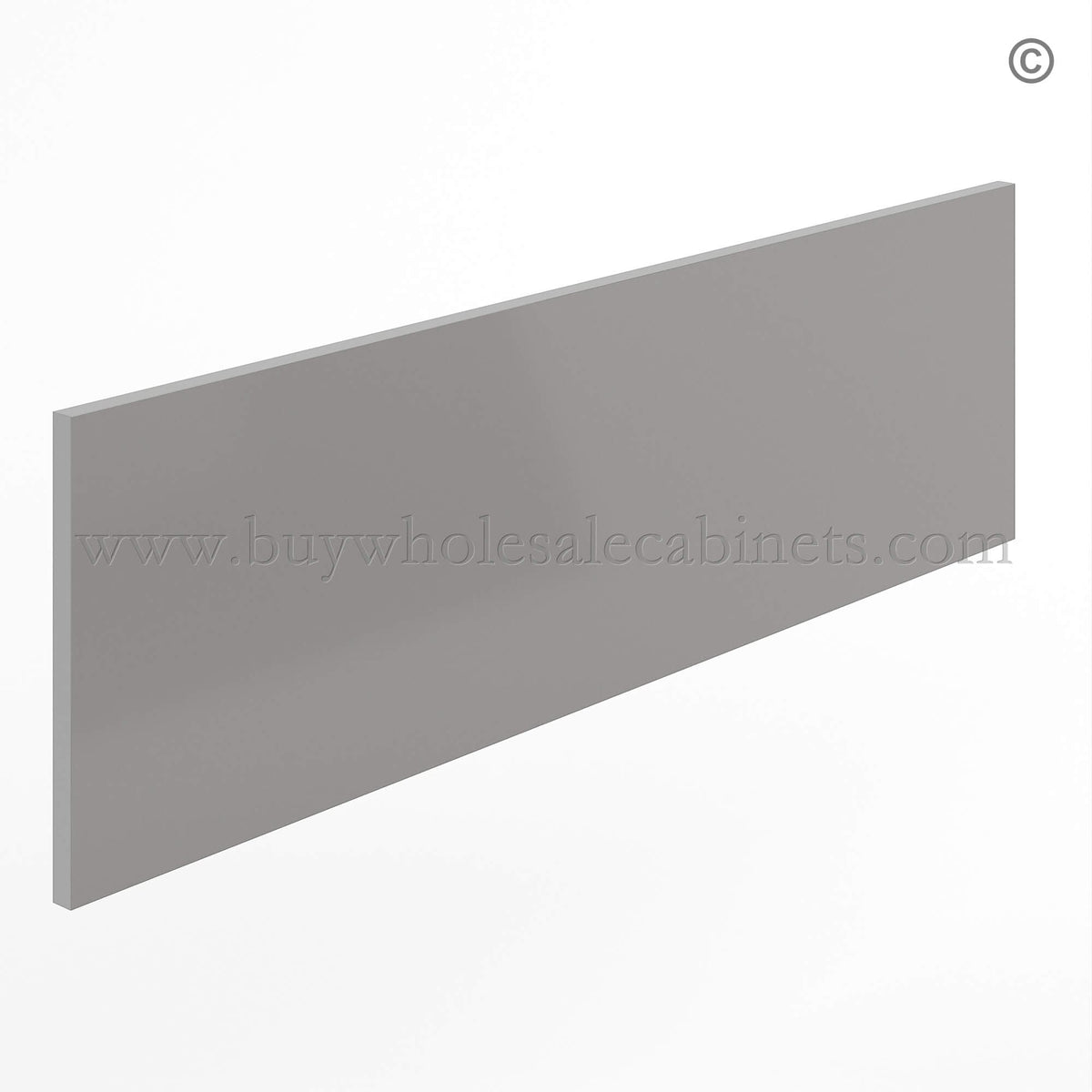 Frameless Gloss Gray Toe Kick