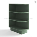 Jade Green Shaker Base Open End Shelf Cabinet