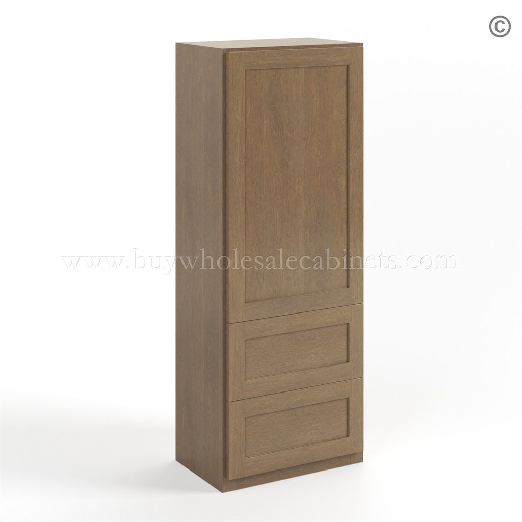 Rustic Wood Shaker 18″W Wall With Drawer Cabinet