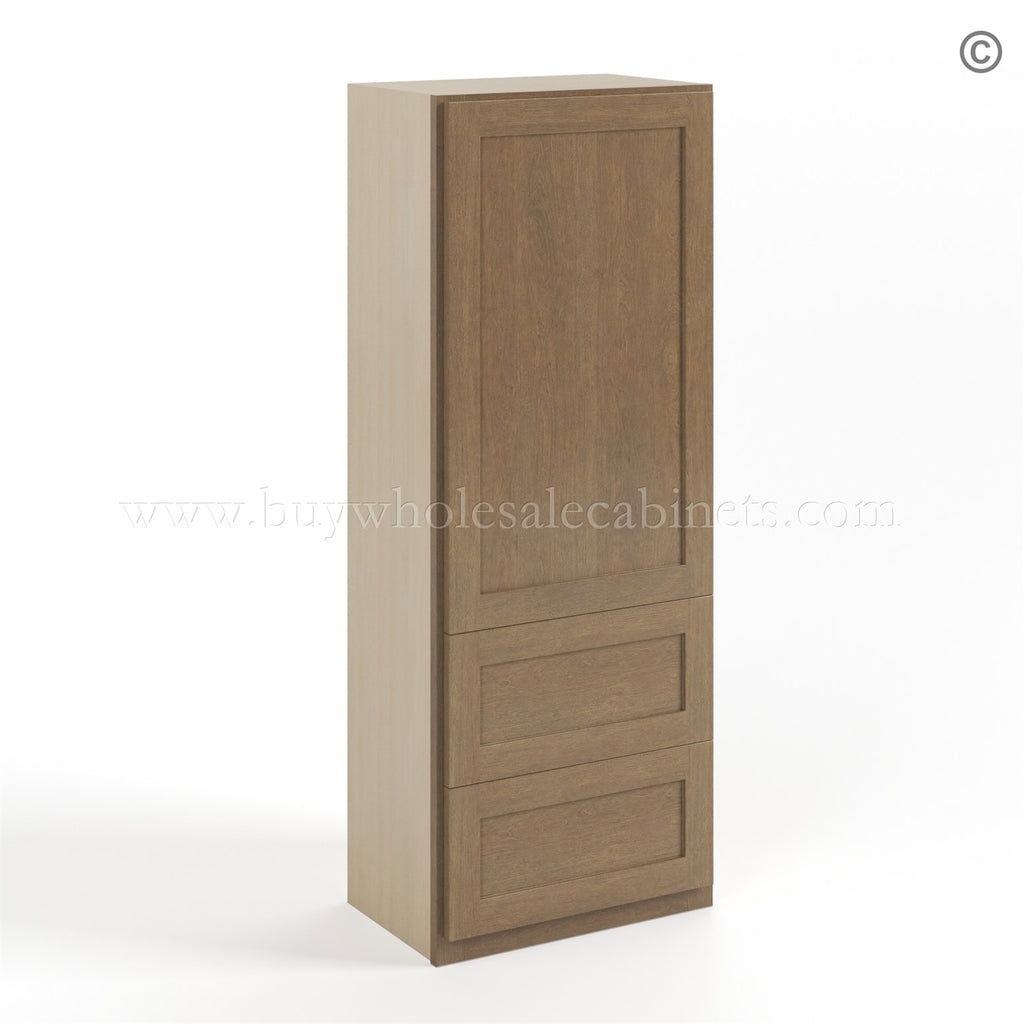 Rustic Wood Shaker 18″W Wall With Drawer Cabinet