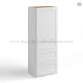 White Shaker 18 W Wall Cabinet with Two Drawers