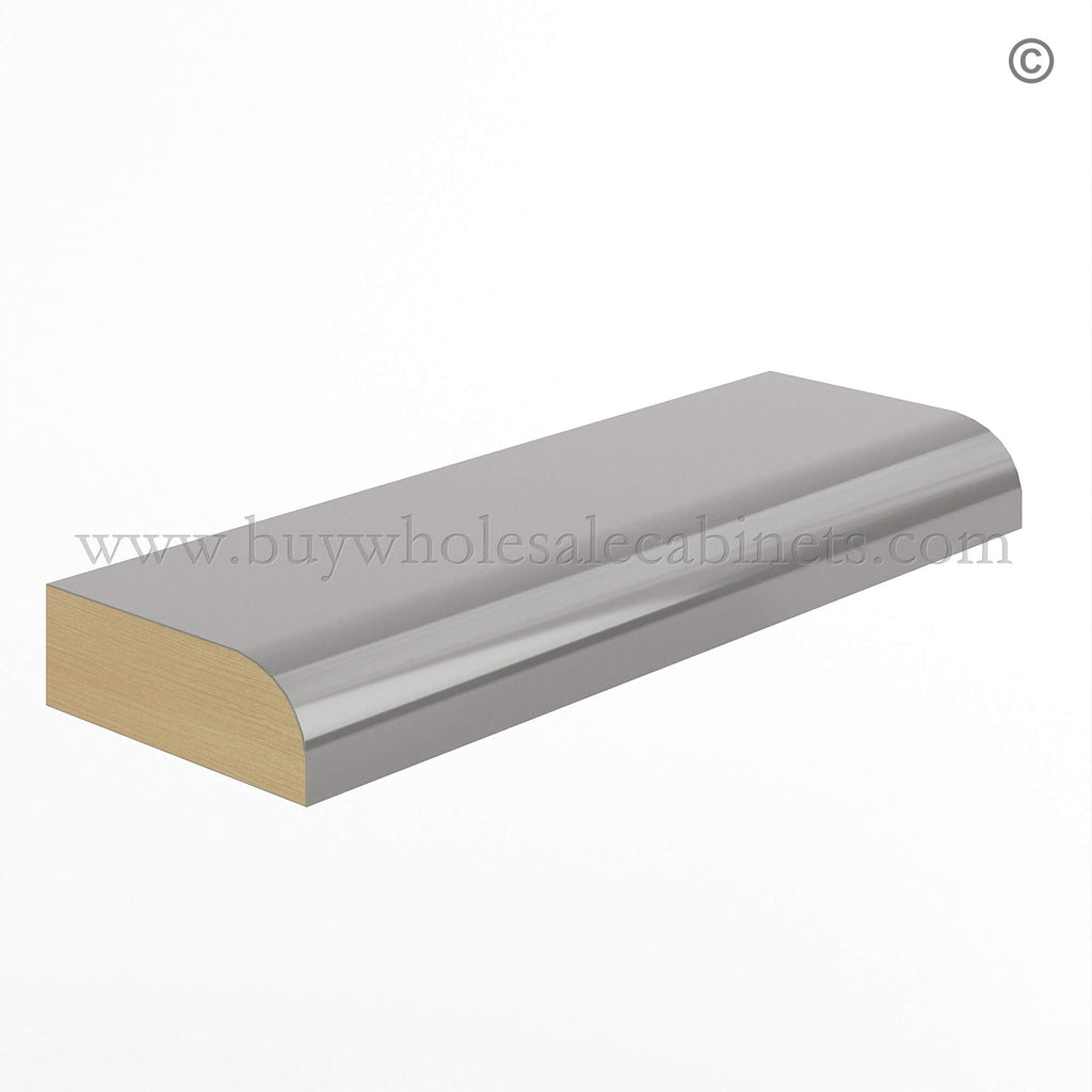 Frameless Gloss Gray Scribe Molding