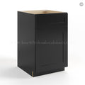 Black Shaker Base Cabinet with Single Door & Drawer