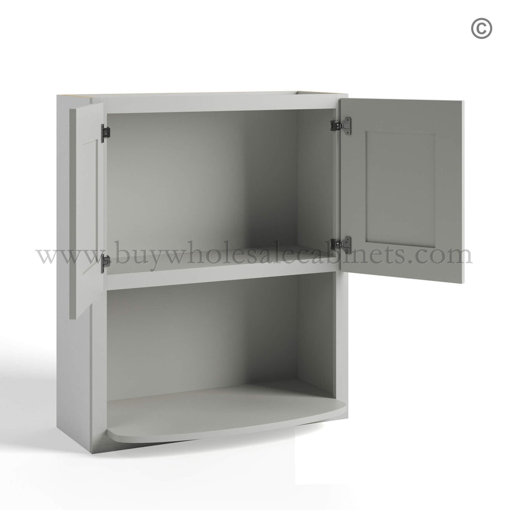 Dorian Gray Shaker Wall Microwave Cabinet