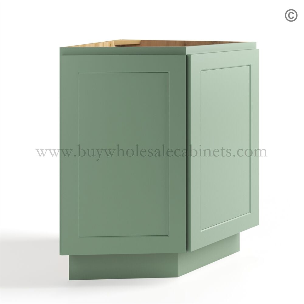 Jade Green Shaker Base End Cabinet