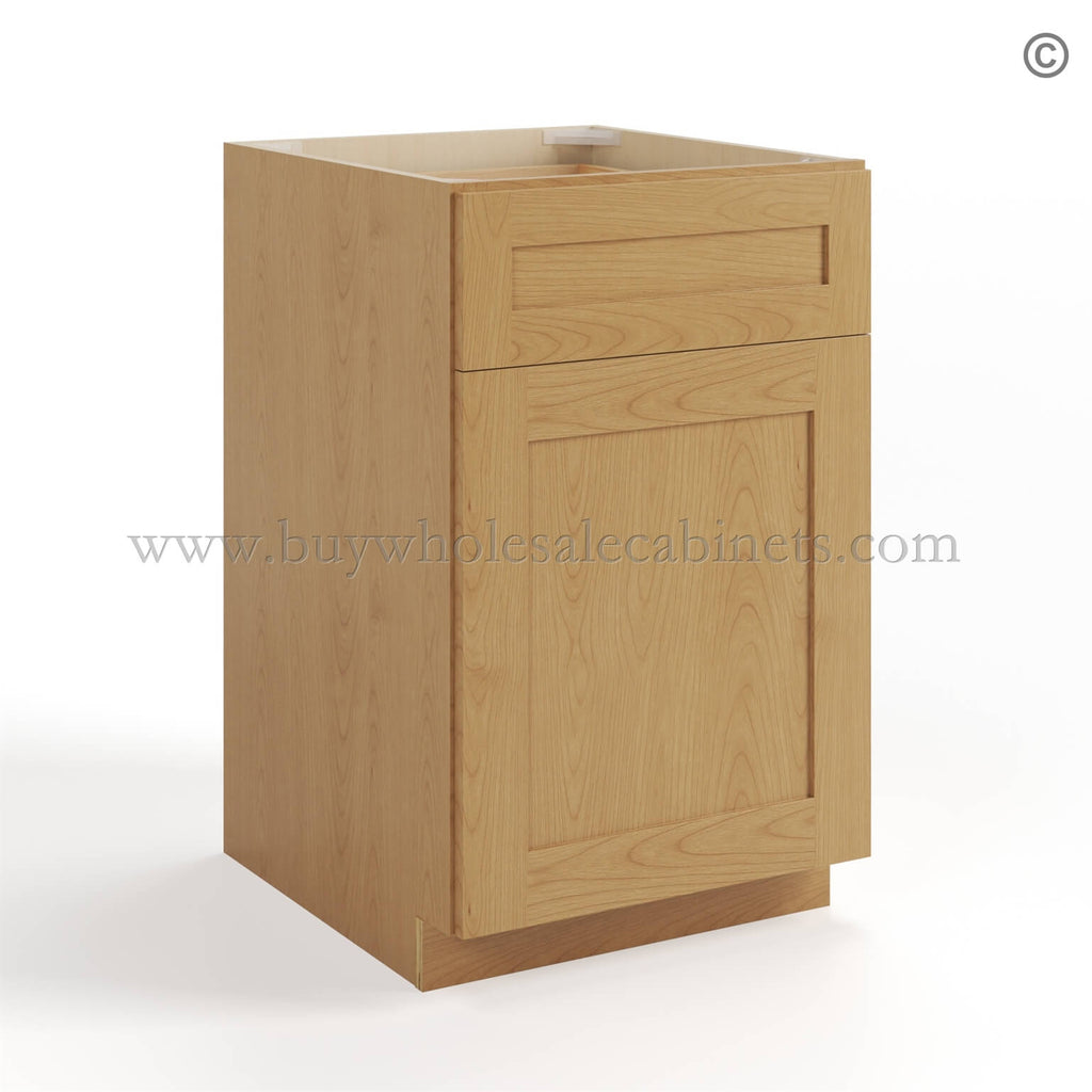 Treasure Chest Shaker Base Cabinet with Single Door & Drawer
