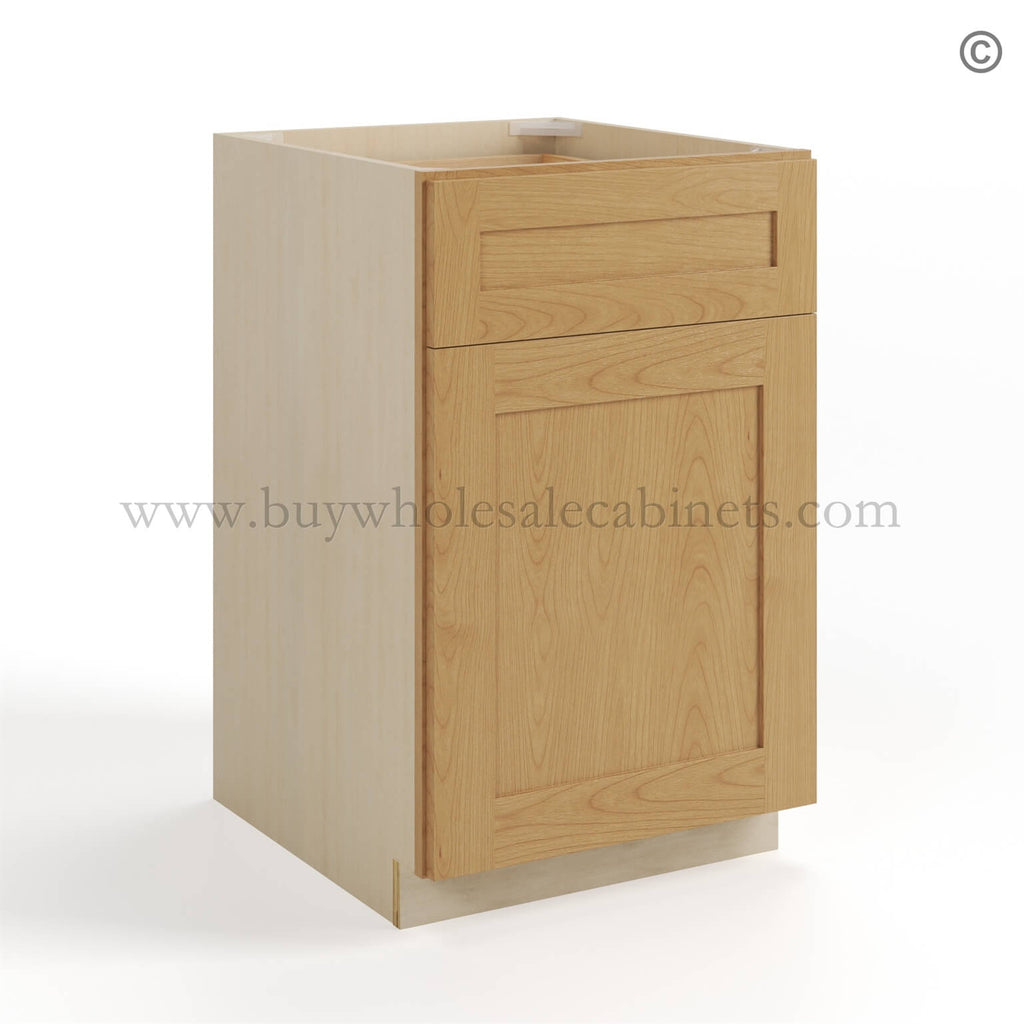 Treasure Chest Shaker Base Cabinet with Single Door & Drawer
